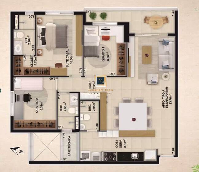 Apartamento à venda com 2 quartos, 61m² - Foto 35