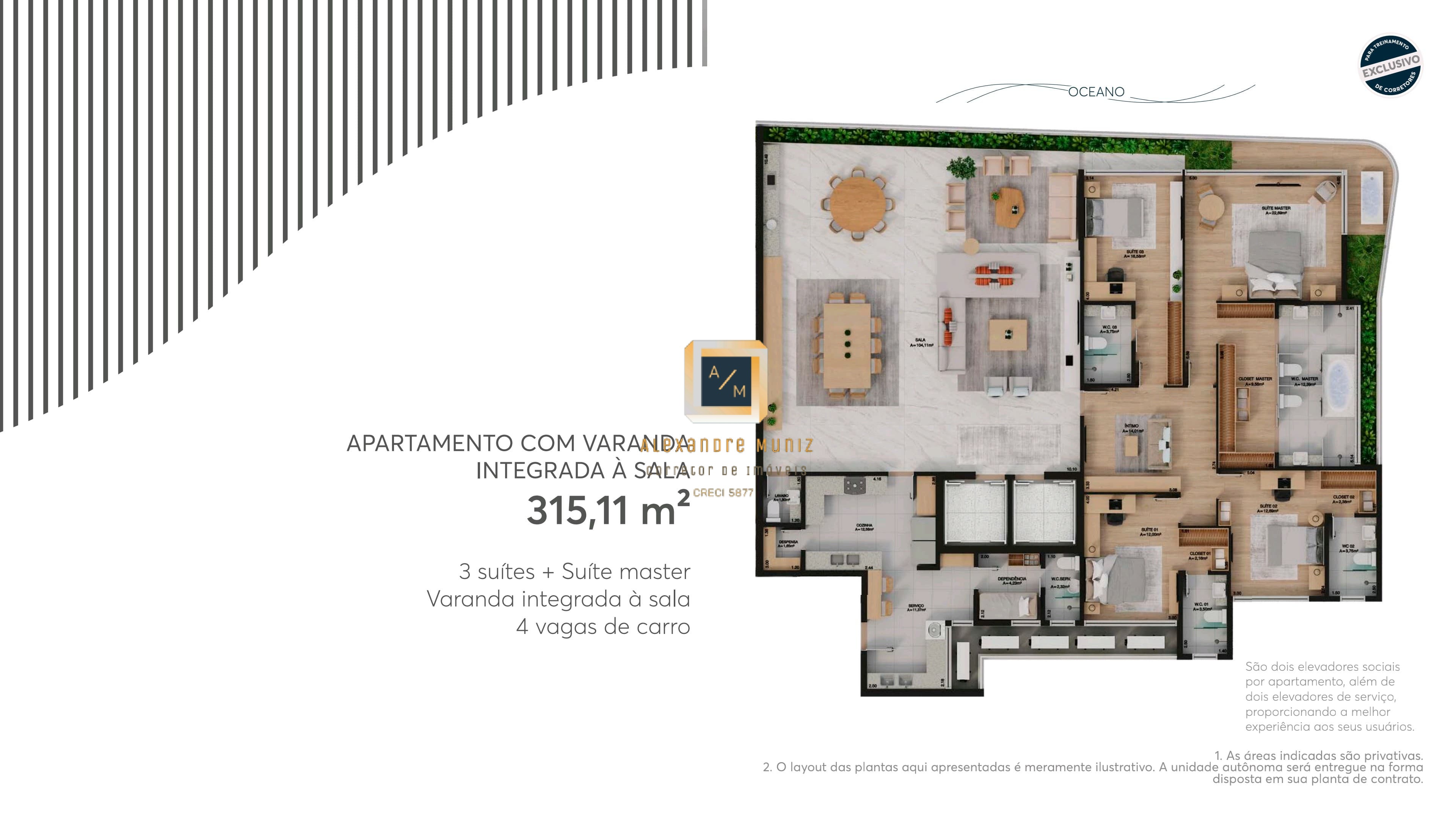 Apartamento à venda com 4 quartos, 315m² - Foto 9