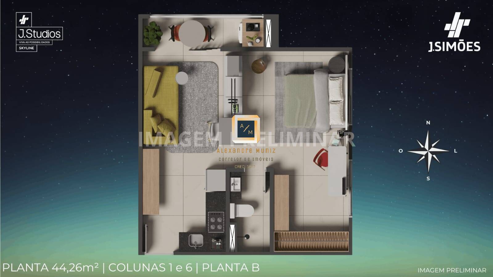 Apartamento à venda com 1 quarto, 24m² - Foto 18