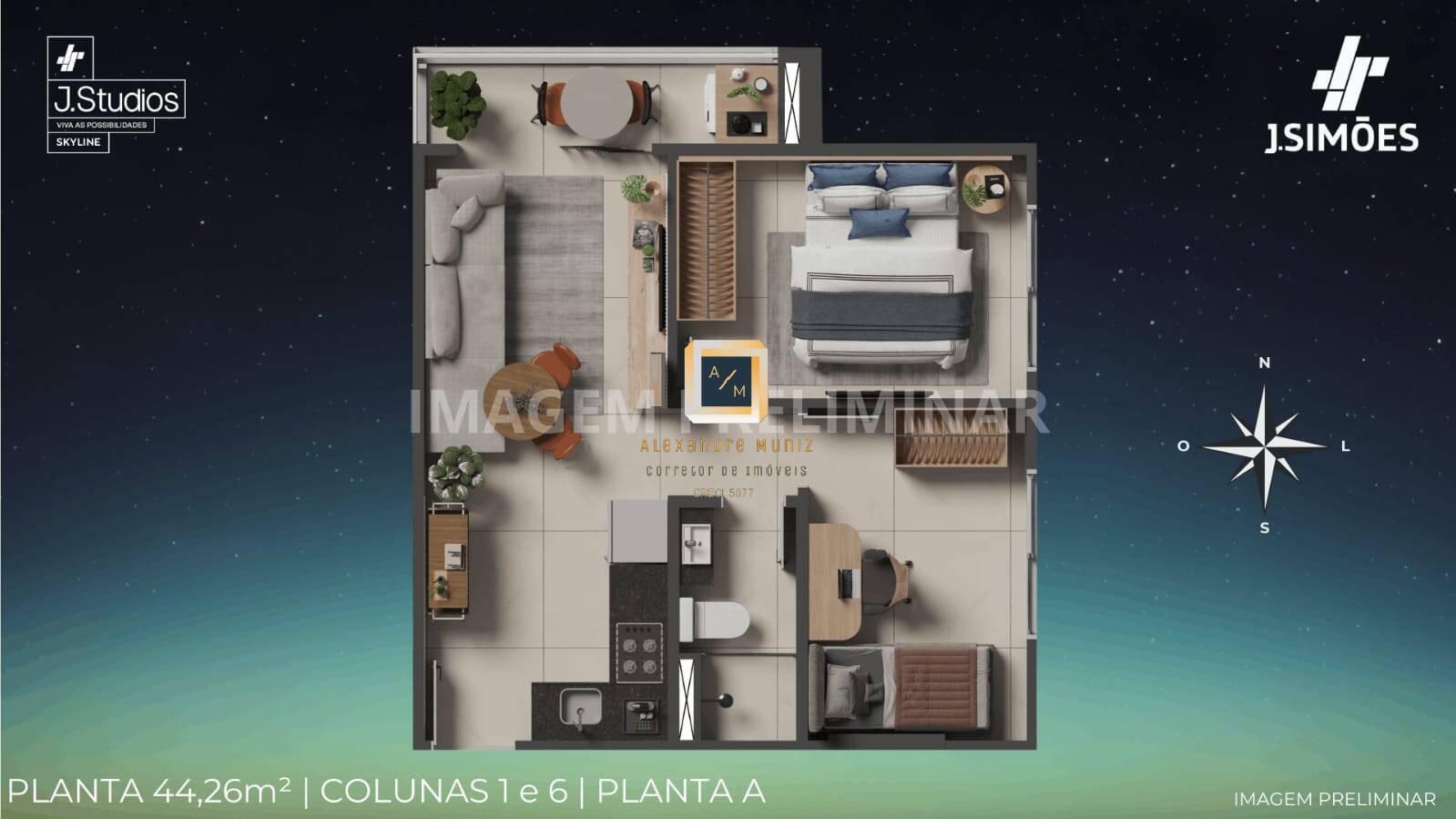 Apartamento à venda com 1 quarto, 24m² - Foto 19